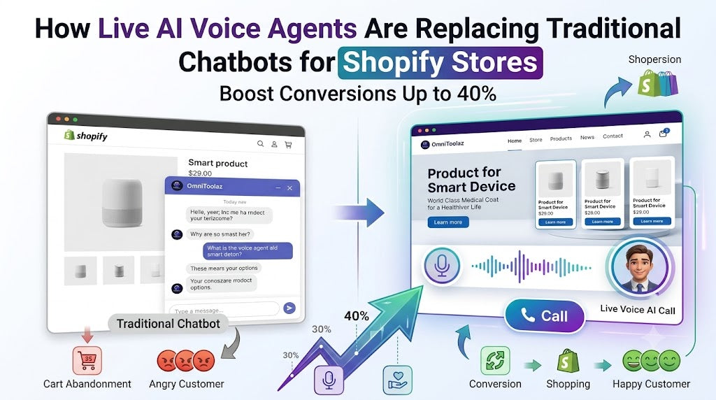 How Live AI Voice Agents Are Replacing Traditional Chatbots for Shopify Stores - Complete Guide & Implementation Strategy