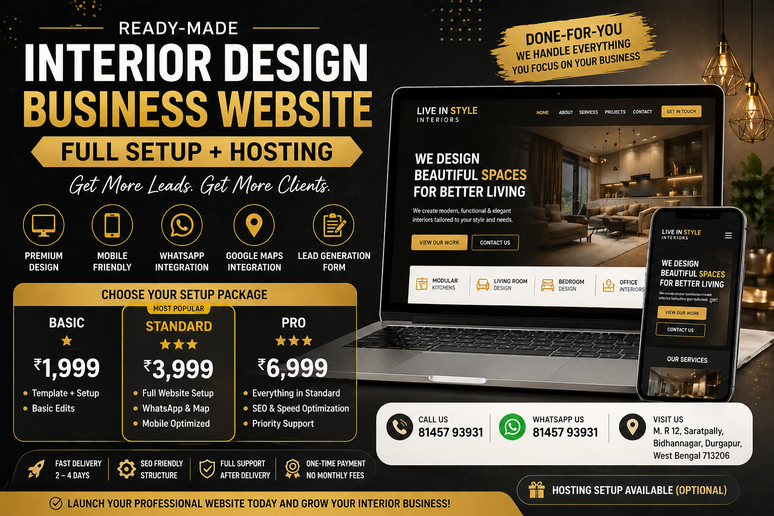 Live In Style - Premium Interior Design Website Template