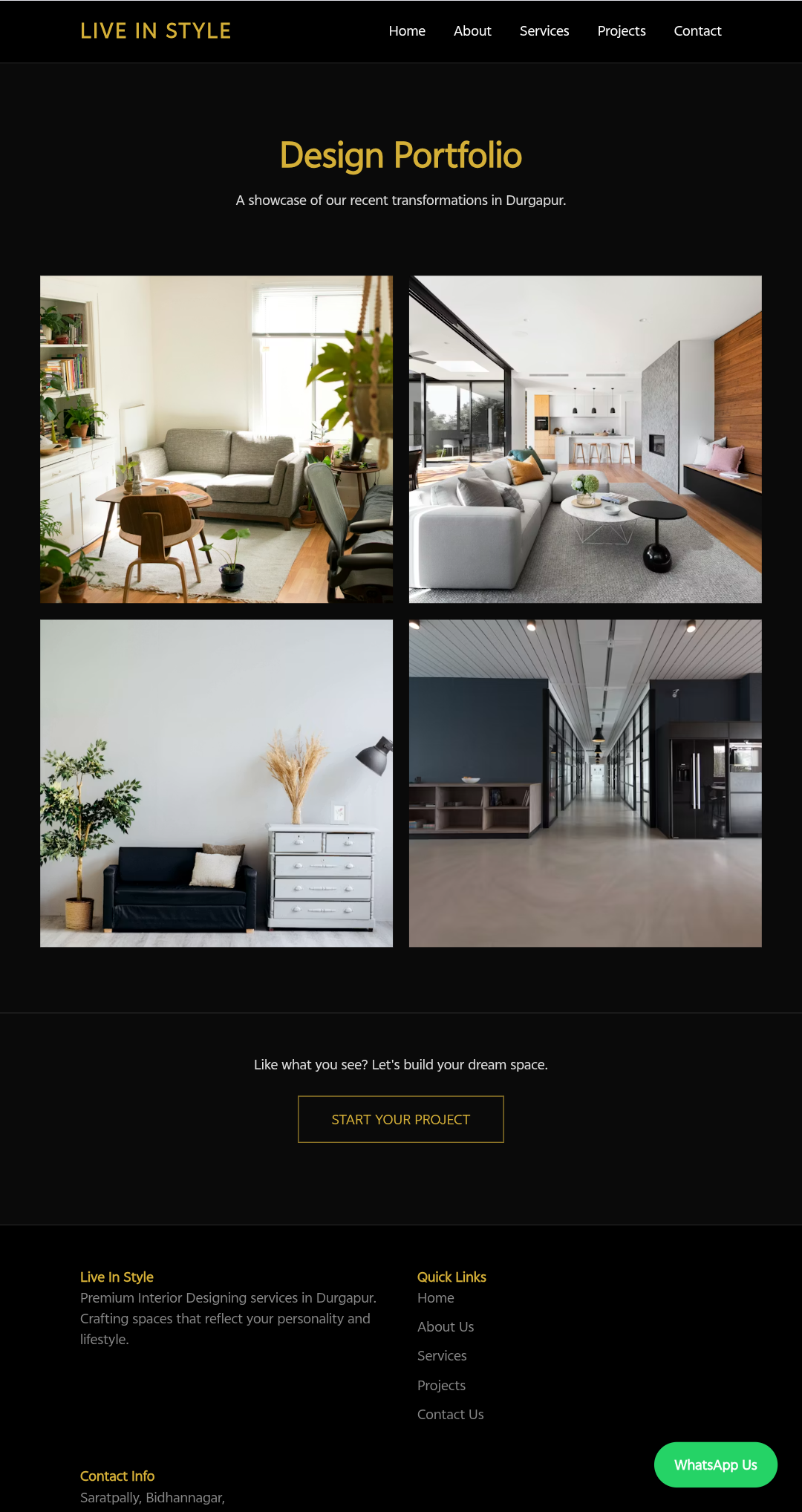 Live In Style - Premium Interior Design Website Template